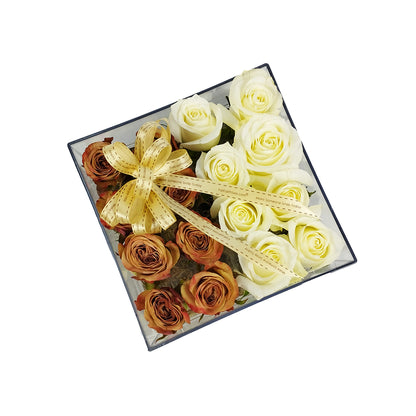 Minimalist 16 Rose Acrylic Box