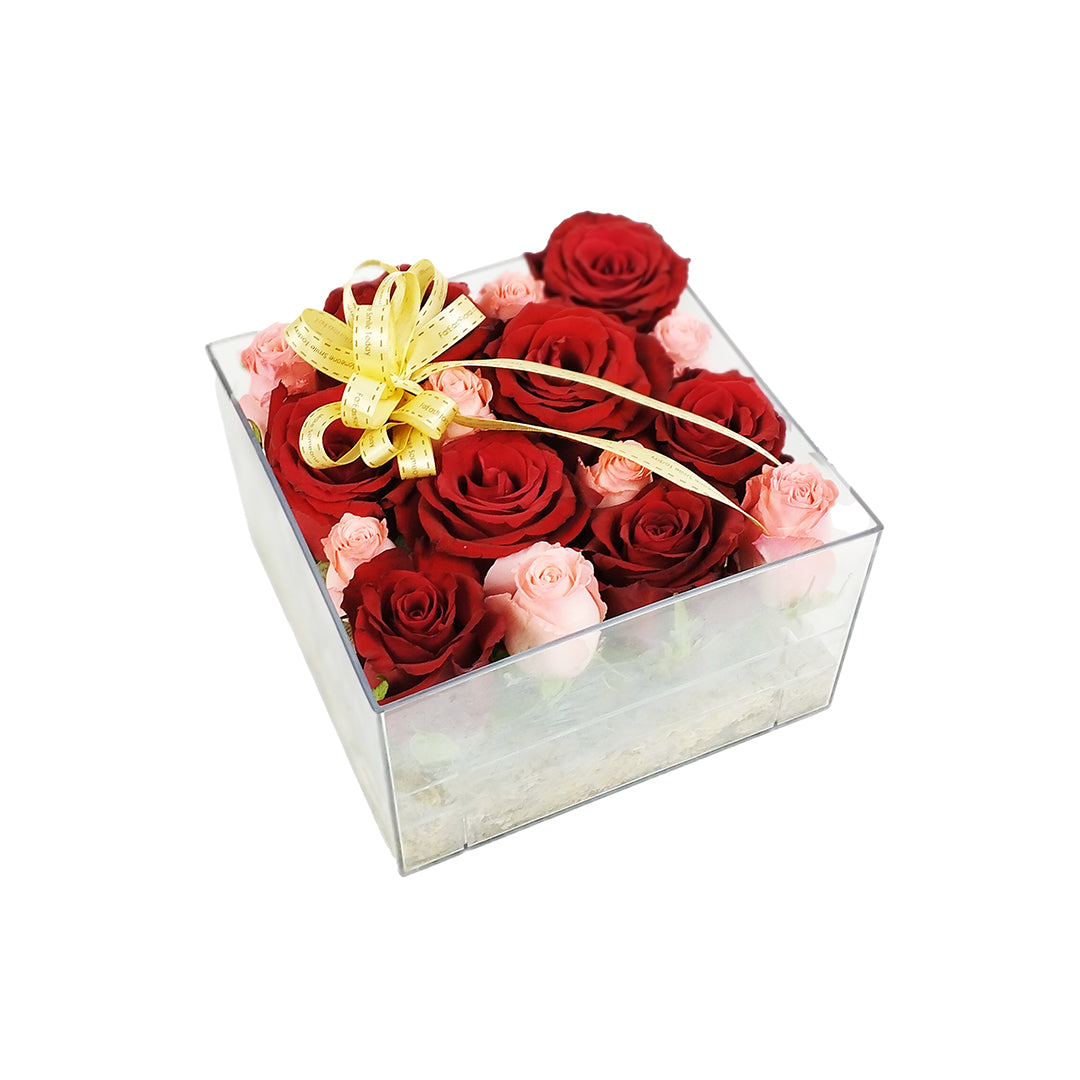 Minimalist 16 Rose Acrylic Box