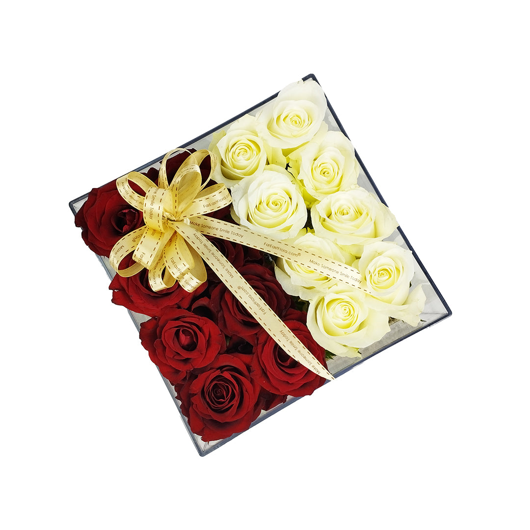 Minimalist 16 Rose Acrylic Box