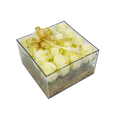 Minimalist 16 Rose Acrylic Box