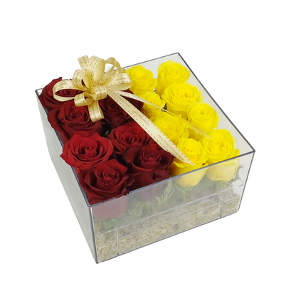 Minimalist 16 Rose Acrylic Box