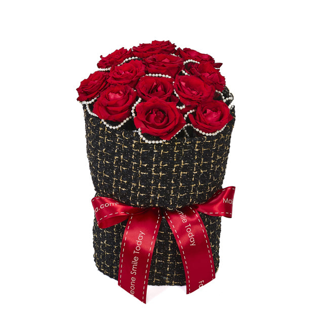 MYPG07 - Classy Tweed (Red/Black) – Flower Bouquet