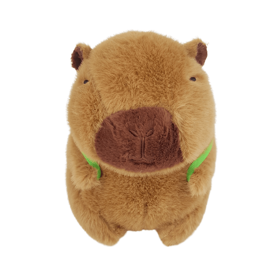 Capybara with Green Bag Plushies - 20cm