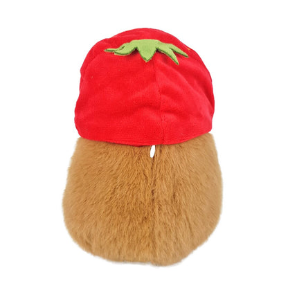 Capybara with Strawberry Hat Plushies - 20cm