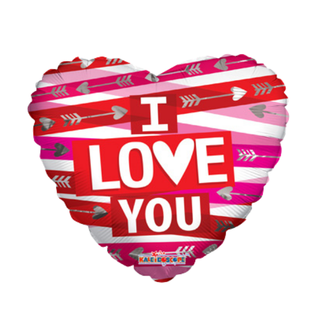 Balloon 18" - I Love You Cupid Arrow Love Shape