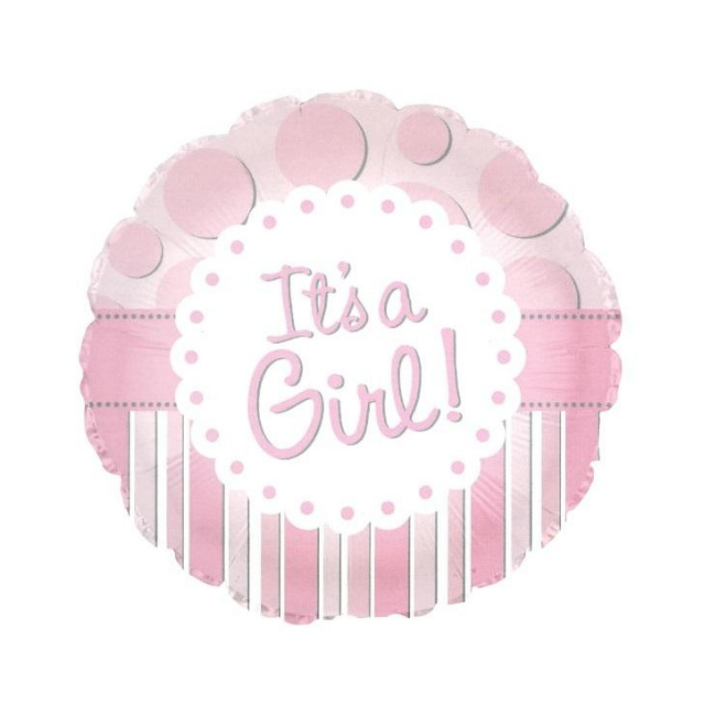 Balloon 18" - It's A Girl - Baby Pink