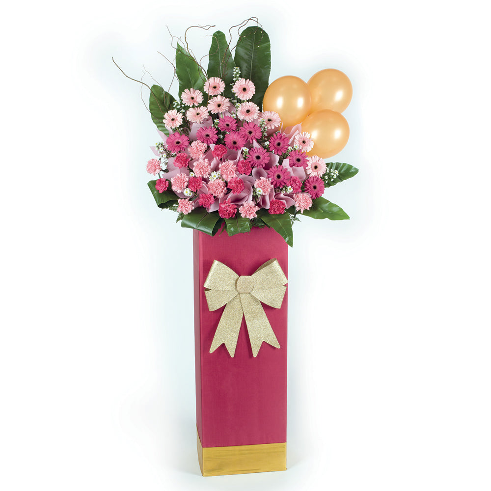 Congratulatory Flower Stand - Flaming Fortune