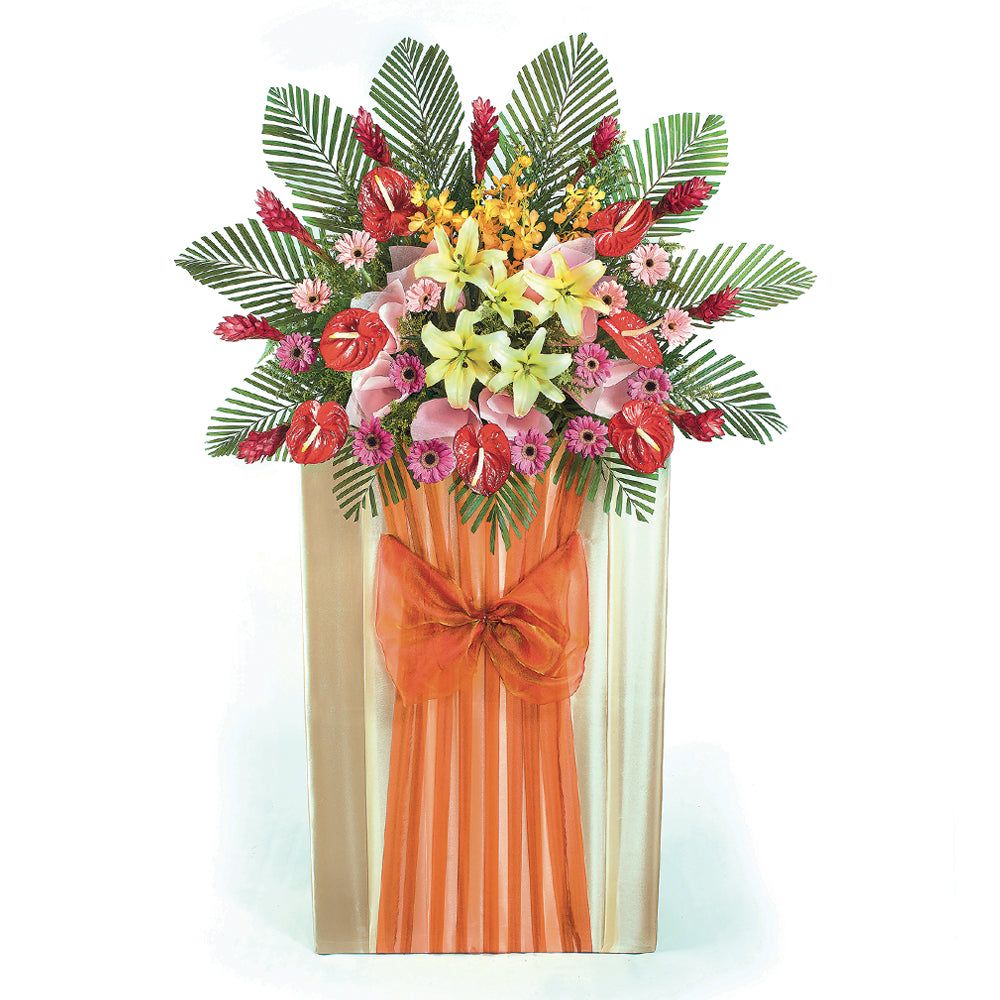 Congratulatory Flower Stand - Joyful Celebrations