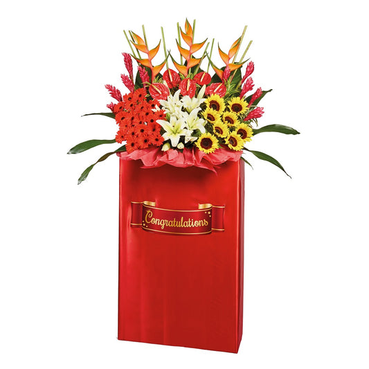 Congratulatory Flower Stand - Soaring Prosperity