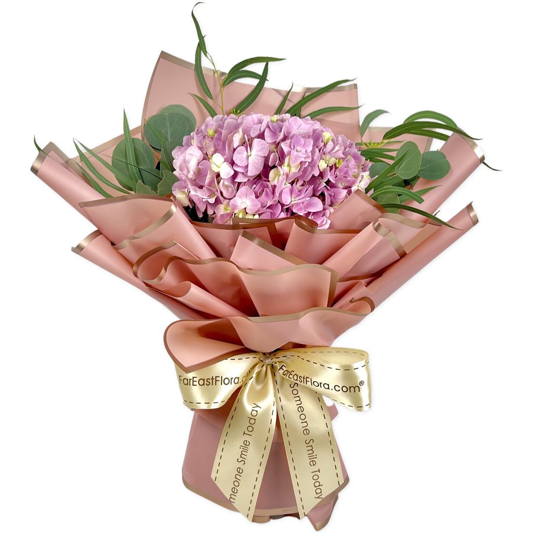 Sincere Love - Pink Hydrangea Flower Bouquet